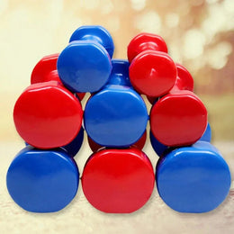 صالة رياضية ملونة فينيل الحديد الزهر صغير الدمبل للنساء / الأطفال - قطعة واحدة