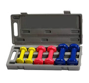 Vinyl Neoprene Dumbbell Set with Box - 6KG, Multicolour