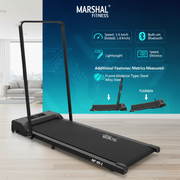 Foldable Treadmill - Walk & Run at Home with 3.0 HP Motor & Bluetooth Speaker