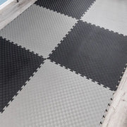 GYM FLOOR PUZZLE MAT BLACK GREY | MF-0221
