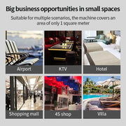 Coin Massage Chair with Manual Strength Adjustment and Zero Gravity Function