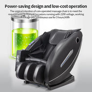 Coin Massage Chair with Manual Strength Adjustment and Zero Gravity Function