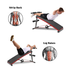Sit Up Bench Gym Exercise Decline Adjustable Workout Bench Foldable Fitness Training Ab Crunch Newer Version