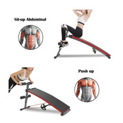 Sit Up Bench Gym Exercise Decline Adjustable Workout Bench Foldable Fitness Training Ab Crunch Newer Version