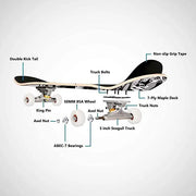 مزدوج الميل عالي القوة مزلقة القيقب التزلج