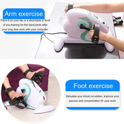 Motorized Electric Mini Exercise Bike/Pedal for Arm Leg Exercise Mini Cycling Trainer Stationary Exercise Peddler
