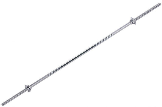 Weight Lifting Bar 60 inches Standard Barbell with Chrome Spin lock Collars Bicep Exercise Bar