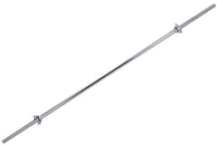 Weight Lifting Bar 72 inches Standard Barbell with Chrome Spin lock