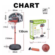 Adjustable Basketball Hoop with Board and Stand | Indoor Outdoor