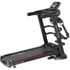 Home Use Foldable Jogging Machine With Massager and Space Saving Treadmill