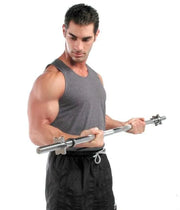 RB-47T Barbell Bar Weight Bar Dumbbell Bar Chromed RB-47T, inches Straight with Spin Lock