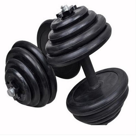 30kg Adjustable Rubber Dumbbell Set | Home Gym Workout Equipment