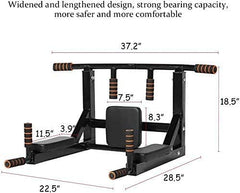 Wall Mounted Pull Up Bar Chin Up bar Multifunctional Dip Station for Indoor Home Gym Workout | MF-0705