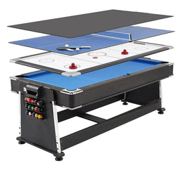 4 in 1 Multi-Game Tables Pool table, hockey table, tennis table and dining table - MF-4084