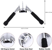 Revolving pull down Lat Bar-Silver MF-0177