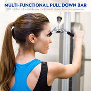 Revolving pull down Lat Bar-Silver MF-0177