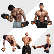 Adjustable Dumbbell & Kettlebell & Barbell Set for Home Gym Workout