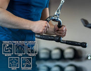 Seated Row Bar Handle Cable Attachment-Mf-0176