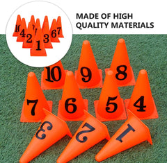 10 Pcs Football Training Cones