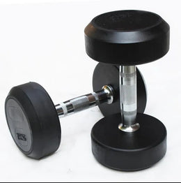 Round Rubber Dumbbell Set