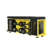 Multi-function adjustable Fitness dumbbell bench with hexagonal dumbbell storage function