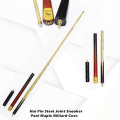Nai Pin Steel Joint Snooker Pool Maple Billiard Cue Stick | MF-0083