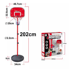 Adjustable Basketball Hoop for Kids and Adults | 202cm | MF-0734