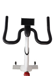 Indoor Exercise Spinning Bike Cycling Spine Bike Cardio Workout - White Color