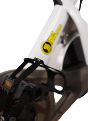 Indoor Exercise Spinning Bike Cycling Spine Bike Cardio Workout - White Color