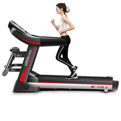 Home Use Treadmill with Massager, Dumbbells, and Twister - 7" LCD Screen