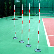 Red and White Bar for Football ABS Marker - High-Visibility and Durability