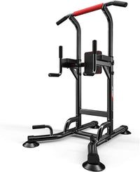 Pull Up & Dip Station Dip Stand Power Tower Adjustable Height Multi-Functional Home Strength Training Fitness Workout Station | MF-5402