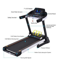 Low Noise Home Use Treadmill with 5.00HP Peak Motor | MF-3280-1