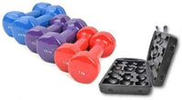 Vinyl Dumbbell Set With Carrying - 10 KG
