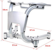 Dumbbell Stand, Vertical Dumbbell Weight Rack - Silver, Dumbbell Rack 100kg Load, Heavy Duty Steel Dumbbell Stand, For Home Gyms