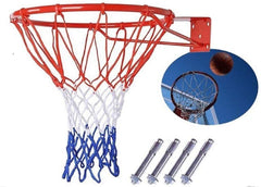 Wall Mounted Basketball Hoop Net Ring for Indoor Outdoor Use