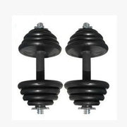 30kg Adjustable Rubber Dumbbell Set | Home Gym Workout Equipment