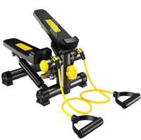 Step Air Climber Stepper Twister Aerobic Fitness Exercise Machine with Resistance Band-712c yellow