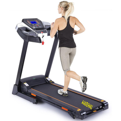 Space Saving Folding Exercise Electric Motorized One Way Running Treadmill Adjustment for Home and Gym