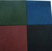 بلاط المطاط الأسود أو حصيرة أرضية الصالة الرياضية في الهواء الطلق | MF-0677