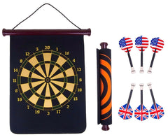 Double Sided Magnetic Dart Board Set & Bullseye Game with 6 Darts For Kids | MF-0241