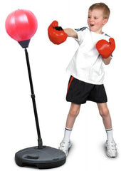 مجموعة الملاكمة للأطفال-كيس اللكم مع قفازات و 80-110 سم (32-43 بوصة) موقف