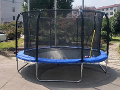 Kids Trampoline Fitness Exercise Equipment Outdoor Garden Jump Bed Trampoline With Safety Enclosure